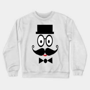 Gentleman with rectangle shaped hat Crewneck Sweatshirt